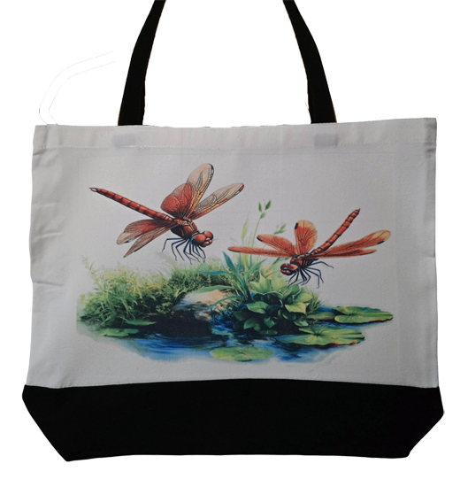 Dragon Flies Canvas Bag