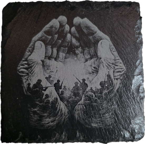 Soldier Prayer Hands Coaster